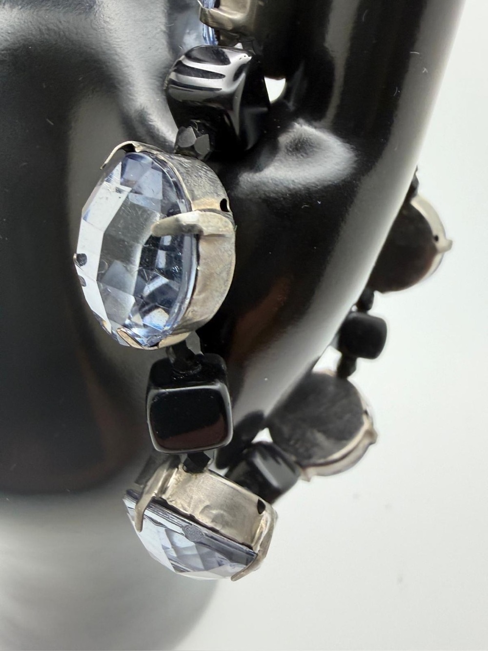 Light Blue Faceted Crystal Stretch Bracelet